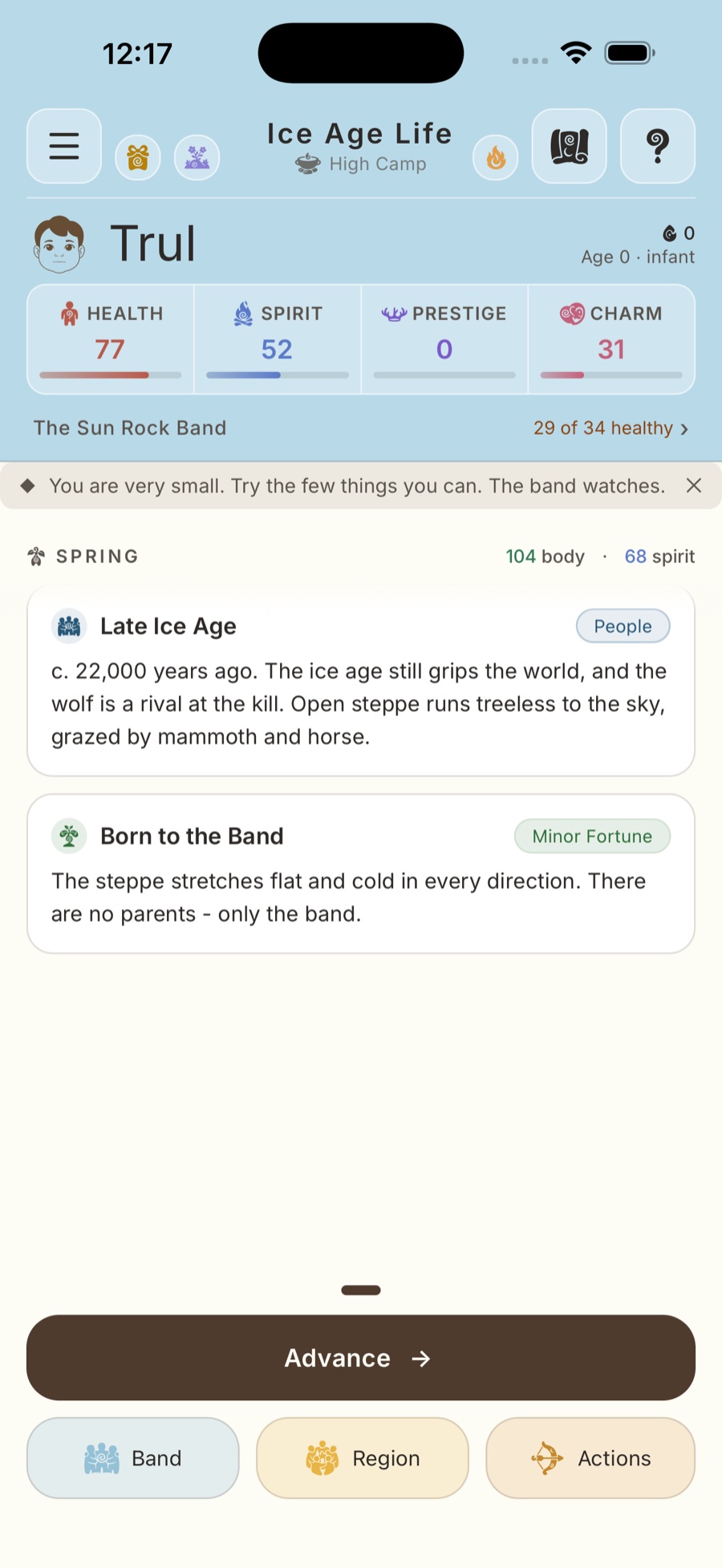 Ice Age Life - the run hub: one person's stats, and the season happening under them